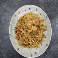 Fideos frito gambas